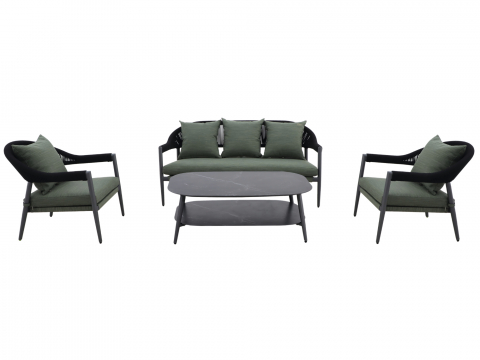 MWH Camarillo 4-tlg. Sofa Set Grn