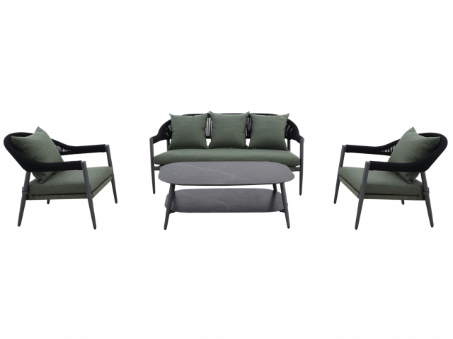 MWH Camarillo 4-tlg. Sofa Set Grn