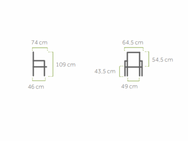 MWH Kedline Stapelsessel Silber