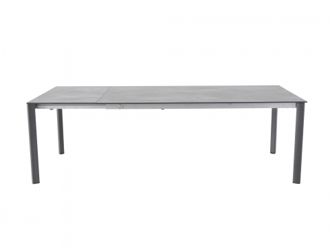 MWH Alutapo Ausziehtisch HPL Zement Iron Grey, 180-240x100cm