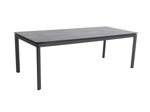 MWH Alutapo Tisch HPL Zement Iron Grey, 220x95cm