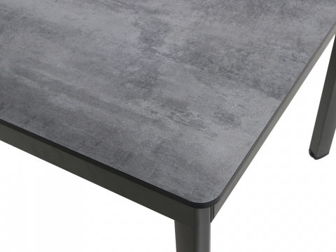 MWH Alutapo Tisch HPL Zement Iron Grey, 220x95cm