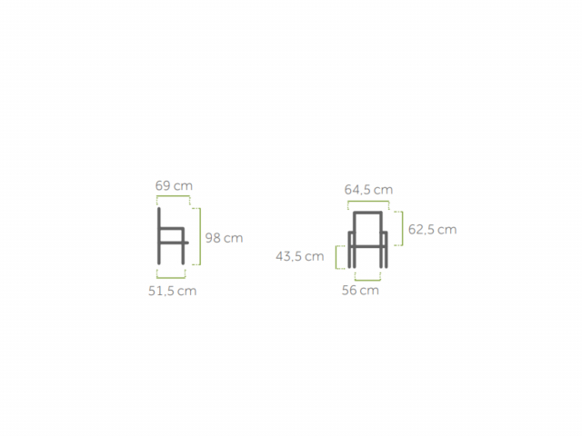 MWH Elements Stapelsessel Silber