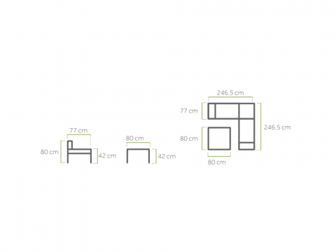 MWH Elements Lounge-Set Silber