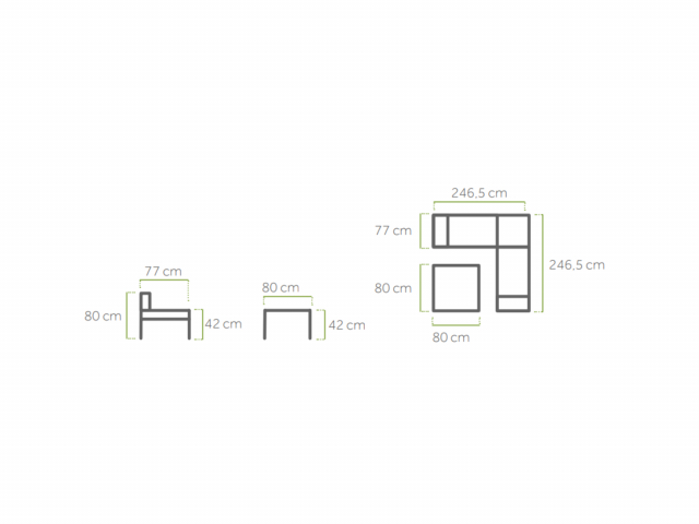 MWH Elements Lounge-Set Silber