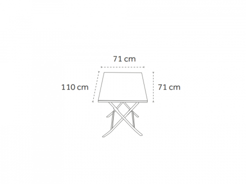 Creador Piquey CR Tisch 110x71cm