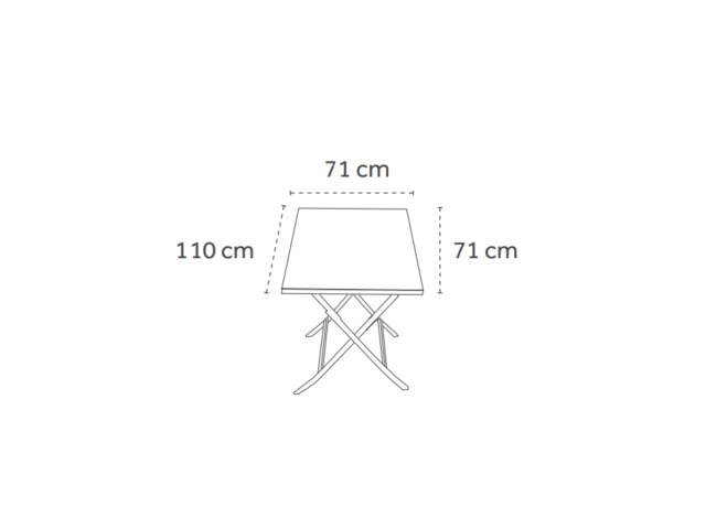 Creador Piquey CR Tisch 110x71cm