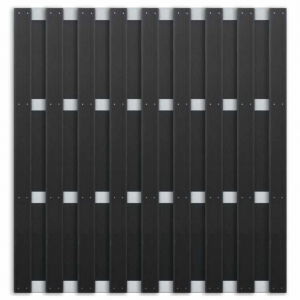 Elephant Basic DIY Zaun Bausatz, Anthrazit-Alu 180x180cm Elephant Basic DIY Zaun Bausatz, Anthrazit-Alu 180x180cm