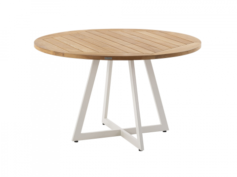 Niehoff Milan Gartentisch 125cm, Ivory Teak