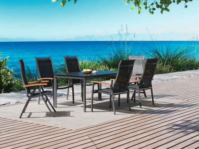 MWH Kensington Teak-Alutapo Gartenmbel-Set