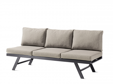 Sieger Auckland Daybed, eisengrau - Polster Natur