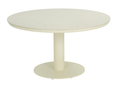 Apple Bee Melville Dining Tisch 140cm rund sintered stone oyster