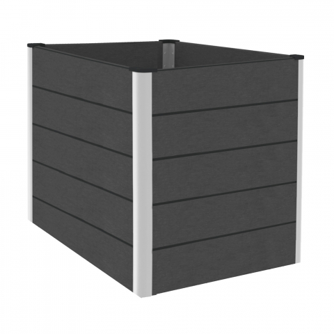 GrojaSolid BPC Hochbeet Cube 70x70x75cm - anthrazitgrau