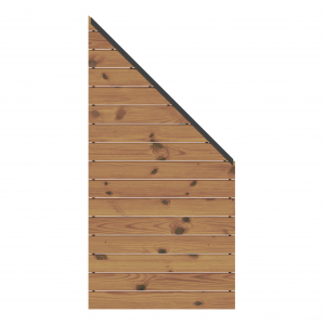 System Rhombus Thermo Holz Zaunfeld-Set 3807<br>91x184-94cm