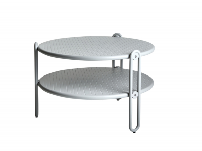 Brafab Blixt Loungetisch Aluminium hellgrau, 65cm