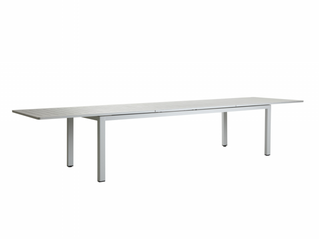 Brafab Lomma XL Tisch erweiterbar 260-380x100cm, hellgrau