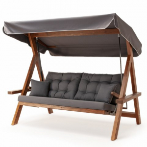 Pemode Hollywoodschaukel Lyon 2400 Anthrazit - Kiefernholz Pemode Hollywoodschaukel Lyon 2400 Anthrazit - Kiefernholz