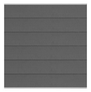 Elephant Steckzaun Fusion MAX WPC steingrau, Leiste silber 180x174cm Elephant Steckzaun Fusion MAX WPC steingrau, Leiste silber 180x174cm