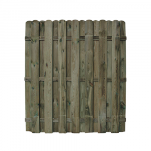 Bohlenzaun HOCH gerade Kiefer kdi grün 180x200cm Bohlenzaun HOCH gerade Kiefer kdi grün 180x200cm