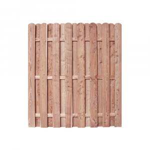 Bohlenzaun Rundkopf HOCH gerade Lärche natur 180x200 cm Bohlenzaun Rundkopf HOCH gerade Lärche natur 180x200 cm