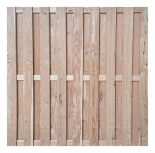 Bohlenzaun Lärche natur Baltrum gerade 180x180cm Bohlenzaun Lärche natur Baltrum gerade 180x180cm